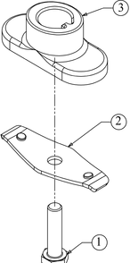 Blade Adapter Diagram and Parts List for SCP100 (11AB9BE710)(2023) Cub Cadet Lawn Mower